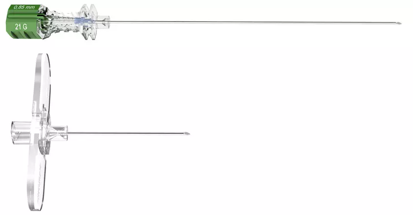 The PAJUNK Quincke Lumbar needle follows the original Quincke bevel design and fulfills the standard requirements for lumbar puncture procedures. Manufactured from high-quality stainless steel, it provides increased stability, smooth needle advancement, and rapid cerebrospinal fluid (CSF) flashback.